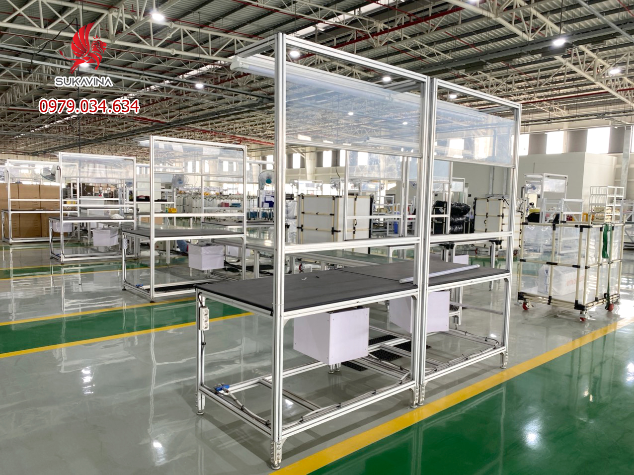 Bàn thao tác nhôm định hình