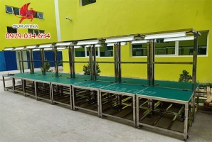Bàn thao tác inox công nghiệp Bàn thao tác inox công nghiệp