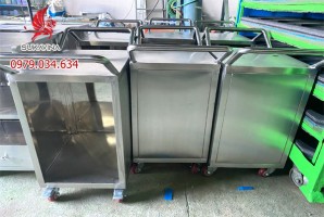 Xe đẩy hàng inox công nghiệp Xe đẩy hàng inox công nghiệp